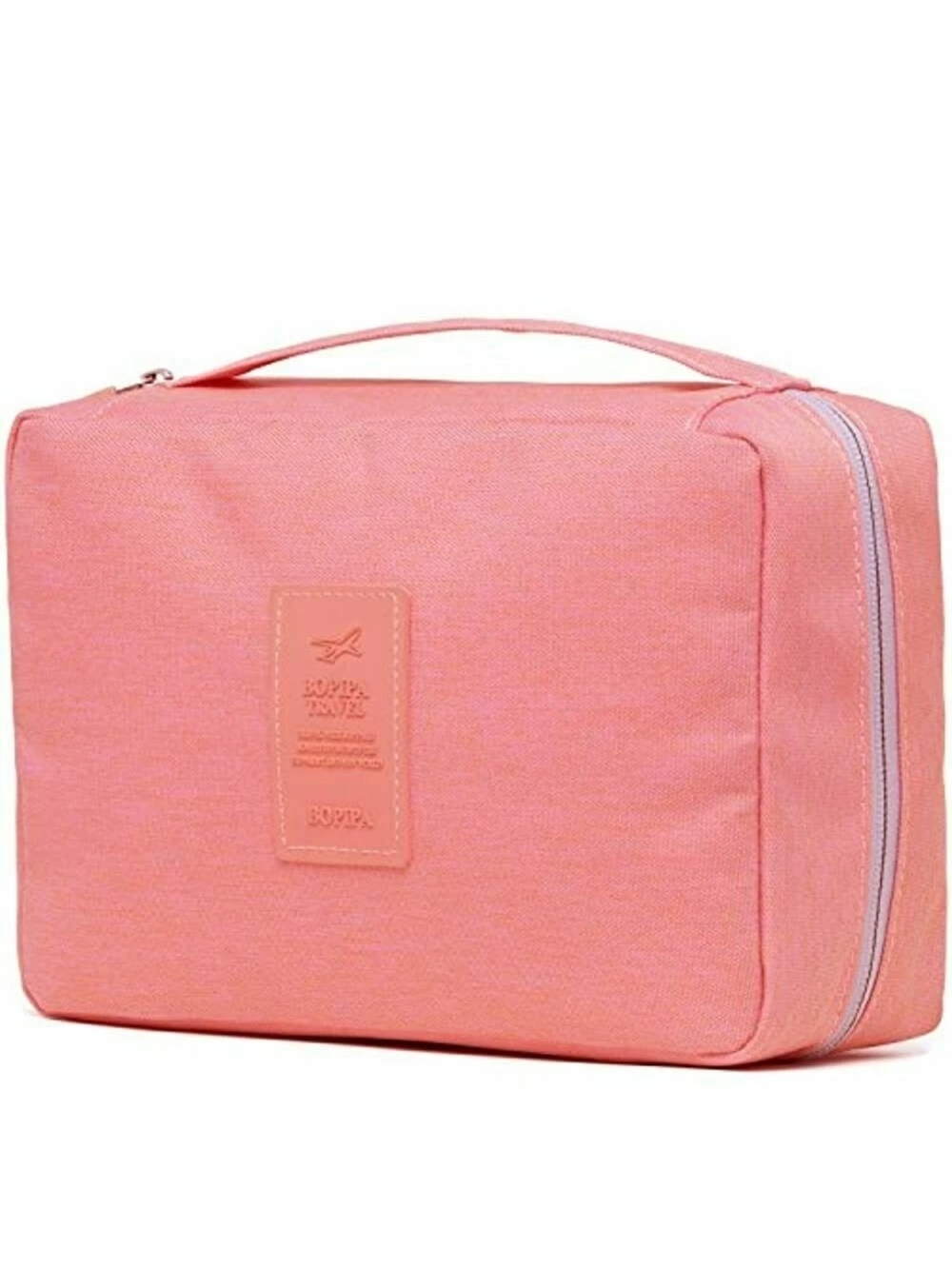 Coral Pink/Orange Travel Toiletry Bag